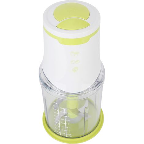 Elektrischer Zerkleinerer (1 Liter), Mixer, Mini-Knoblauchmühle, Fleischmühle für Chilischoten, Obst, Gemüse, Fleisch (1/5)