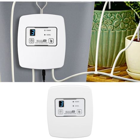Kit di irrigazione a goccia automatico con timer DC12V e controllo wireless tramite smartphone per balconi/giardini/vasi, spina europea.Sistema di pressione intelligente e regolabile 1-4Pompa autoades (1/4)