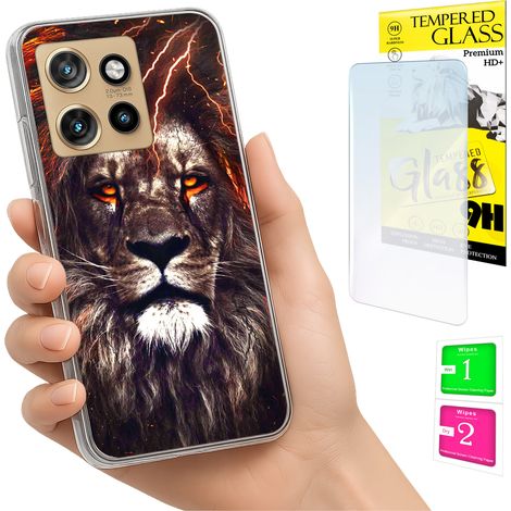Custodia per Motorola Edge 50 Neo Photo Cover Case Back Case + Vetro 9H (1/5)