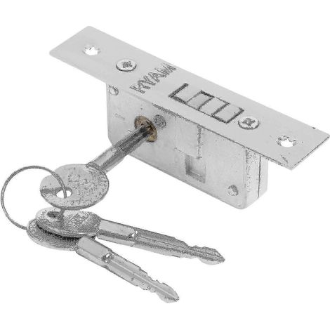 Serrure invisible pour porte coulissante avec corps en alliage, verrou de sécurité robuste et durable pour portes vitrées encadrées (1/5)