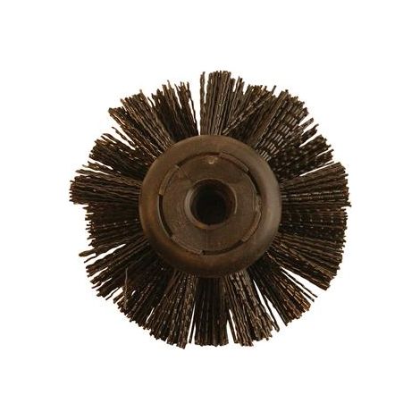 Silverline – Brosse à suie 100 mm – Pour jeux de cannes de ramonage – Nettoyage conduits cheminée – Tirage optimal