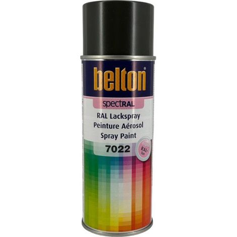 Bombe de peinture Belton Spectral RAL7022 Gris ombre satiné 400ml