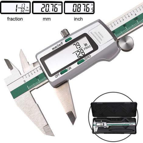 Edelstahl-Kaliber ET50 mit großem grünem Display und digitaler Anzeige (1/5)