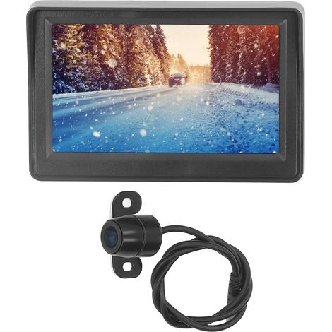 Caméra de recul avec moniteur 4,3 pouces, système de vision arrière étanche et vision nocturne pour camping-cars, remorques, camions et pick-ups (caméra papillon). (1/5)