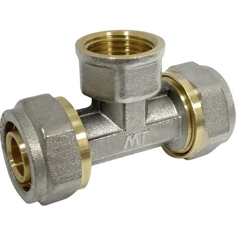 ACCESSORIO MULTISTRATO A COMPRESSIONE RACCORDO A T H - 16X1/2'