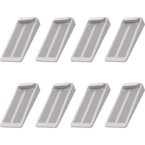 Arrêts de Portes, 8pcs Antidérapante Cale Porte au Sol avec Hauteur Réglable,Ces Cales être Utilisées sur Une Base Genre Carrelage, Béton, Ciment ,Tapis, Sols Stratifiésetc,Gris (1/5)