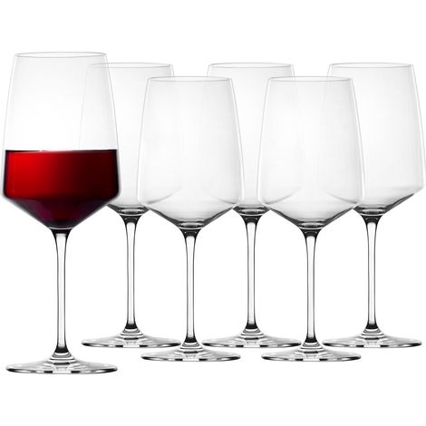 Copas de vino tinto Duka Elias, 6 unidades, 650 ml, transparentes