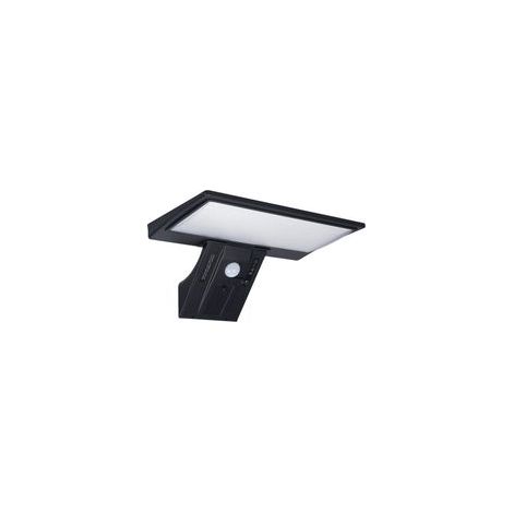 Aplique solar de pared de 90 LED con sensor de movimiento PIR, 6000K, encendido automático al anochecer y apagado al amanecer, alimentado por energía solar con control remoto, 4 modos de iluminación,