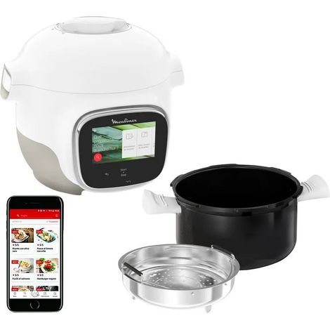 multicocina inteligente 3l 900w blanco/plata - CE922110 - Moulinex - (1/5)