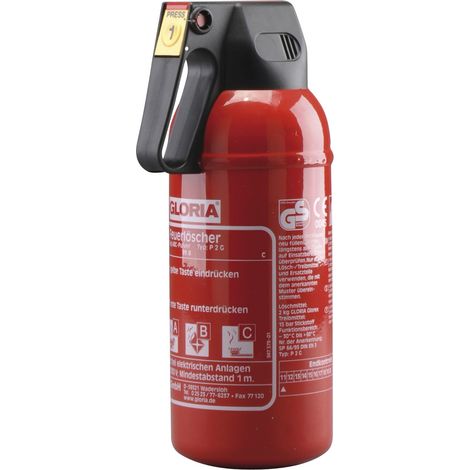 Auto-Pulver-Feuerlöscher P2 GM, Löschmenge 2 kg Brandklasse A,B,C