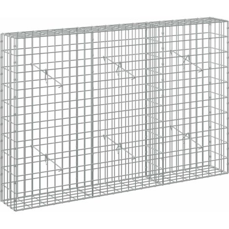 Gabion avec Fil de 3,5 mm et Maille de 5x10 cm 150x20x100 cm vidaXL (1/5)