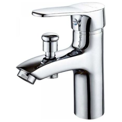 Robinet baignoire robinet monotrou à double usage chaud et froid Alliage Mitigeur de douche, robinet salle bain douche