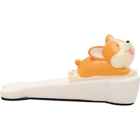 Butée de porte mignonne en forme d'animal, coupe-vent et antidérapante, avec motif chiot. Anti-collision et coupe-vent. Amusante et décorative. (1/5)