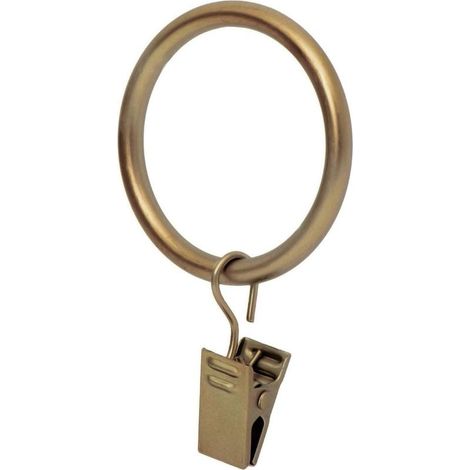 Anneaux à pince pour rideaux - Anneaux à pince pour rideaux, diamètre 1,7 pouce, 14 pièces par paquet.