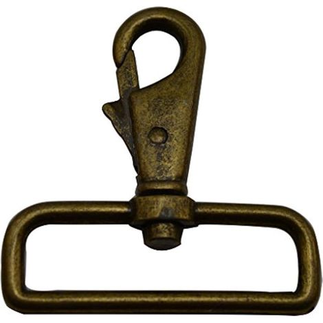 Bronze 5,1 cm à l'intérieur Dia Anneau en D Homard Fermoir Griffe pivotant Eye Sangle de fixation pour Lot de 4