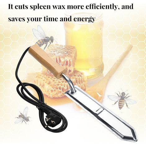 Couteau électrique à désoperculer pour apiculteur, extracteur de miel, grattoir à ruche, outil d'apiculture, prise UE 110-240V (1/5)