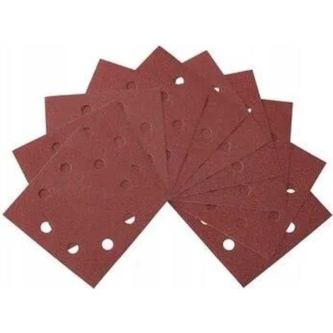 DEWALT DT3023-QZ Paquete de 10 hojas abrasivas grano 40 perforadas lijadora vibratoria 115 x 115 mm