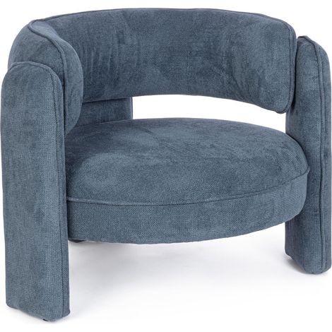 Fauteuil design arrondi en tissu - AUBIN (1/5)