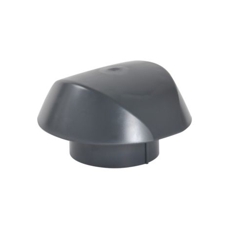 Nicoll – Chapeau de ventilation Ø100 sans moustiquaire – Ventilation de chute et extraction VMC – Adaptable sur tube PVC et toit plat