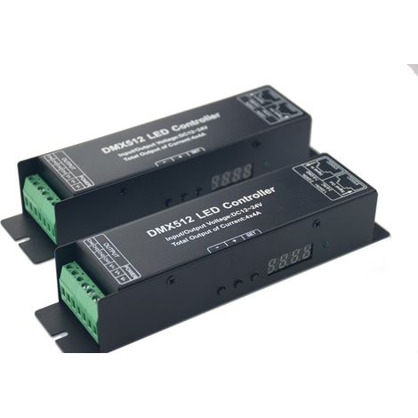 New DMX512 decoder with display, 4-channel DMX512 synchronous LED controller