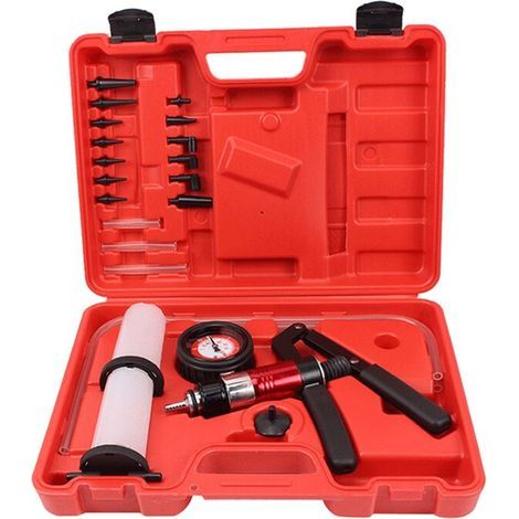 Auto Diagnostic-Tool Car Auto Handheld Pompe à Vide Adaptateur de Purge de Frein RéServoir de Fluide Kit D'Outils de Testeur D'Huile (1/2)