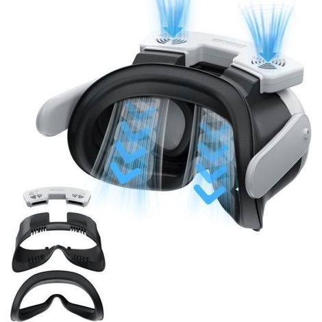Masque Facial - Masque De Refroidissement - Avec Ventilation Amelioree Et Tissu Respirant - Pour Casque VR - 1 Piece (1/4)