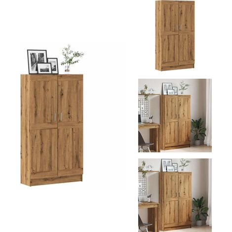 Bücherschrank Artisan-Eiche 82,5x30,5x150 cm Holzwerkstoff - Bücherschrank - Bücherschränke - Bücherregal - Lagerschrank (1/5)