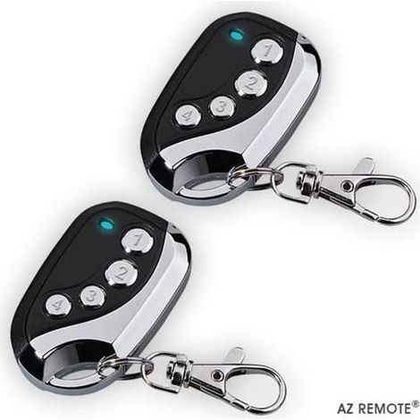 Télécommande universelle - SHOP-STORY - Télécommande AZ - Lot de 2 - 4 canaux - 433,92 MHz - Manuel en français (1/4)