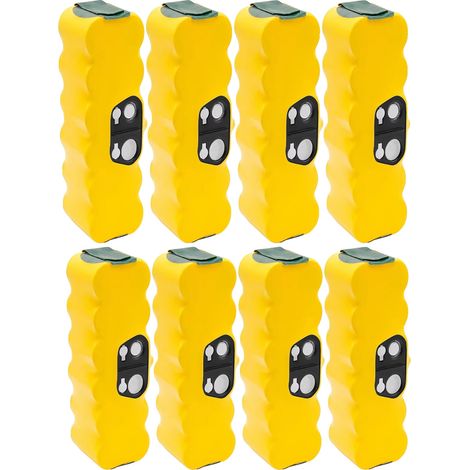 Batería de repuesto, capacidad de 6000 mAh, compatible con la serie iRobot Roomba, 8 baterías de 6,0 Ah Ni-MH, 14,4 V (1/2)
