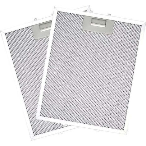 Lot de 2 Filtres pour Hotte Aspirante 320x260 mm, Remplacement Blanc 5 Couches, Résistant à la Chaleur et Anti-Huile
