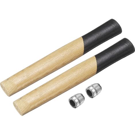 Bois 9.8" Manches De Remplacement En Bois Pour Marteau  Avec Coins Ronds Pour Tête Ronde Octogonale 2lb, Clouage Charpente Menuiserie Construction Bricolage Outils De Massette Hache (1/5)