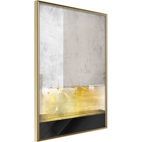 Affiche Murale Encadrée "Concrete Art" 40 x 60 cm Or (1/2)