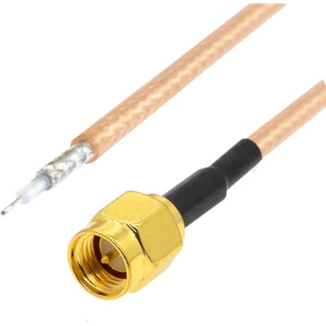 Anschlusskabel mit SMA-Stecker, 50 cm / zum Löten von RG316, 50 cm