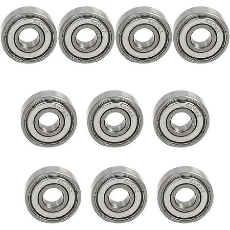Roulements à billes à gorge profonde 608Z S608ZZ en acier inoxydable, double blindage, 8 x 22 x 7 mm, pour applications industrielles. (1/5)