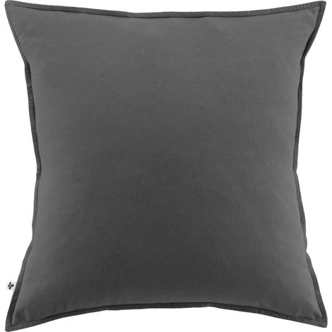 Taie d’oreiller 63 x 63 cm – Flanelle chaude – Collection Candice – Coloris Anthracite