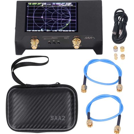 Analyseur vectoriel de réseau 50kHz-3GHz, écran 2.8 pouces, interface USB, analyseur de fréquence avec batterie intégrée (1/5)