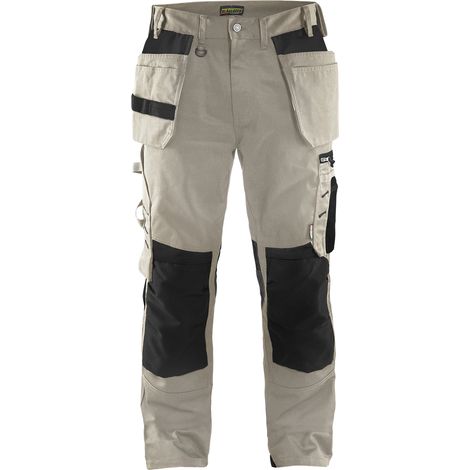 Pantaloni da lavoro Artisan Blaklader con tasche flottanti in policotone Beige / Nero 38