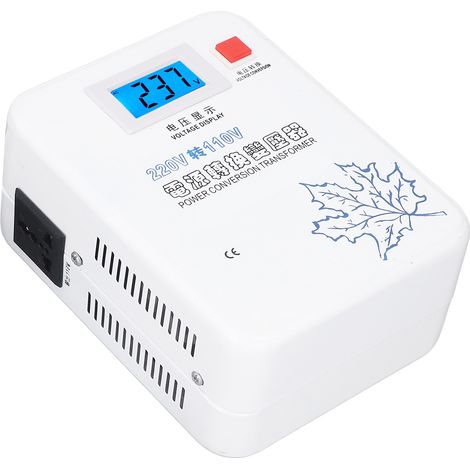 Spannungswandler 220V auf 110V 1000W, Einphasen-Wechselstrom-Abwärtstransformator mit EU-Stecker, 220 auf 110 Volt Leistungsumwandlung, einstufig für elektrische Geräte. (1/5)