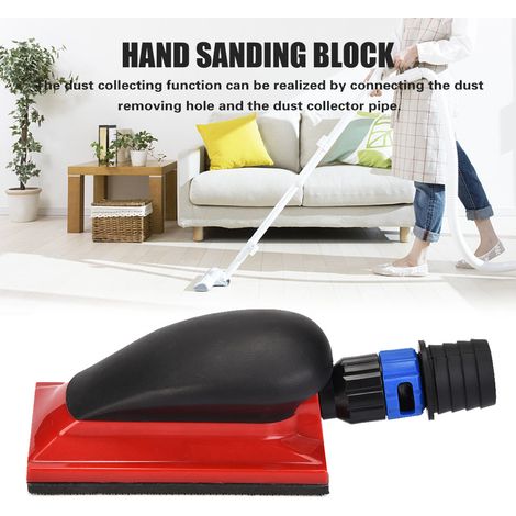 Bloc de ponçage éponge anti-poussière 125x70mm, sans poussière, pour ponçage et meulage à sec, avec extraction de poussière intégrée, idéal pour poncer les surfaces. (1/5)