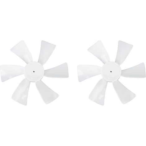 Lot de 2 pales de ventilateur de toit de salle de bain de camping-car de 15 cm (6 pouces) à haute efficacité, compatibles avec les modèles Heng's White. (1/5)