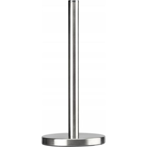 Portarotolo da cucina in acciaio inox, 33 cm, base stabile