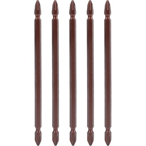 5 Pièces Embouts de Tournevis Double Tête 150mm pour Outils de Serrage et Réparation Électronique (1/5)