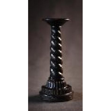 Candelabro ritorto marrone scuro (poliresina) (1/2)