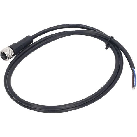 M12-Kabel, 4-polige Luftfahrtbuchse, elektrisches Kabel, weiblicher Stecker, 1 m, 250 V AC/DC für Maschinen und Anlagen