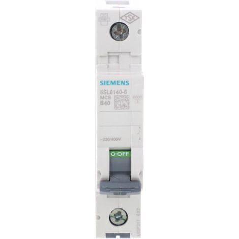 Disjoncteur 1P B 40A 6kA AC Sentron 5SL6140-6