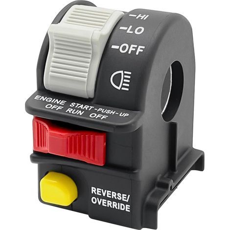 Applicable Mabutingti Commodo interrupteur phare guidon gauche pour Polaris Sportsman 335 400 500 Scrambler 400 500 Magnum Trail Boss Worker Diesel Sport Xplorer Xpedition 4010262 4110243 4110248 4010 (1/5)