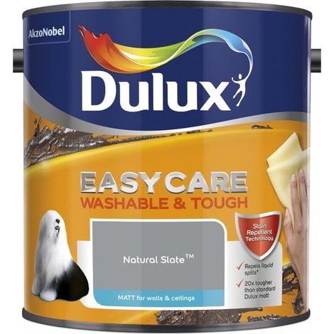 Dulux Easycare Washable & Tough Matt Emulsion Paint - 2.5L - Natural Slate
