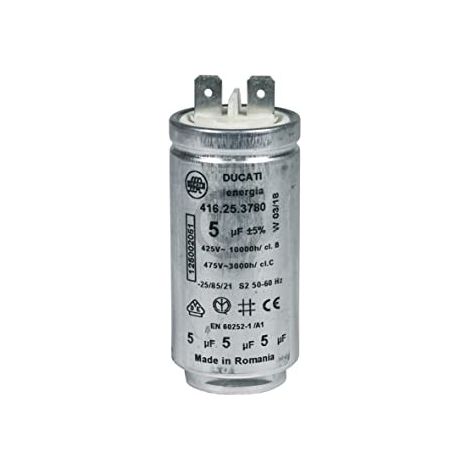 Condensatore comptabile con Electrolux 1250020516 425-475 V per motore e asciugatrice