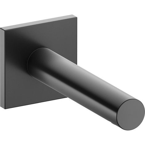 Bec de baignoire IXMO DN 15, avec rosace carrée 152 mm, chromé noir brossé KEUCO