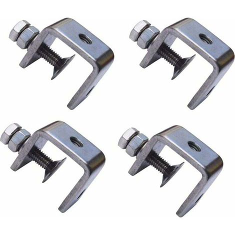 4 Pièces En Acier Inoxydable 304 Pinces En Forme De U En Forme De C étau Pinces à Bois Pinces Robustes En Forme De C Avec Une Large Ouverture De Mâchoire (1/5)
